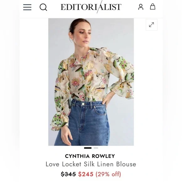 The Cynthia Rowley Love Locket Blouse - Picture 3 of 15